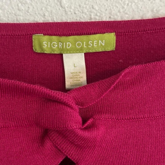 Sigrid Olsen Silk Blend Knit Tank Top - Picture 4 of 7